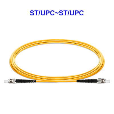 Optical Fiber Jumper ST UPC ST UPC Single Mode Single Core Carrier Grade OS2 Pigtail Customization