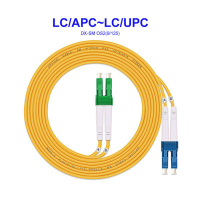 LC APC LC UPC OS2 Single Mode Fiber Optic Cable
